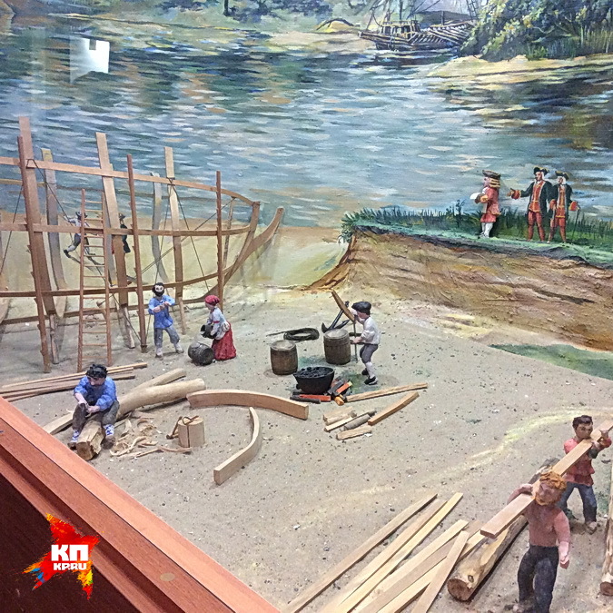 В музее флота покажут, как на Осерединской верфи строили первые петровские корабли.