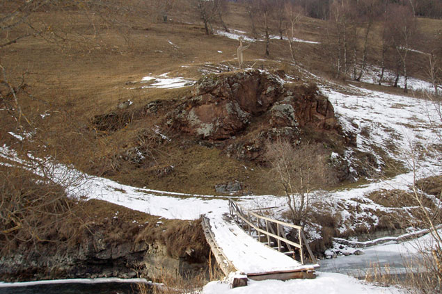 Место героической смерти юного партизана Димы Юрченко